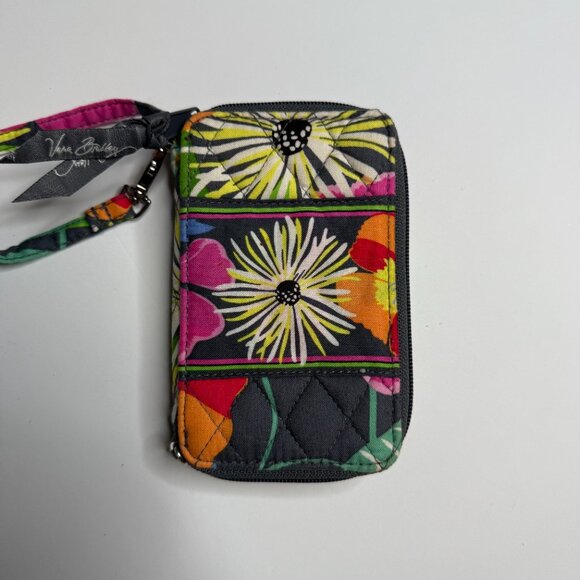 Vera Bradley Smartphone Wristlet Jazzy Blooms Floral Wallet - Picture 3 of 5